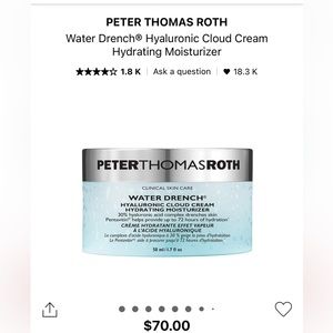 PETER THOMAS ROTH Water Drench Hyaluronic Cloud Cream + Potent-C Serum